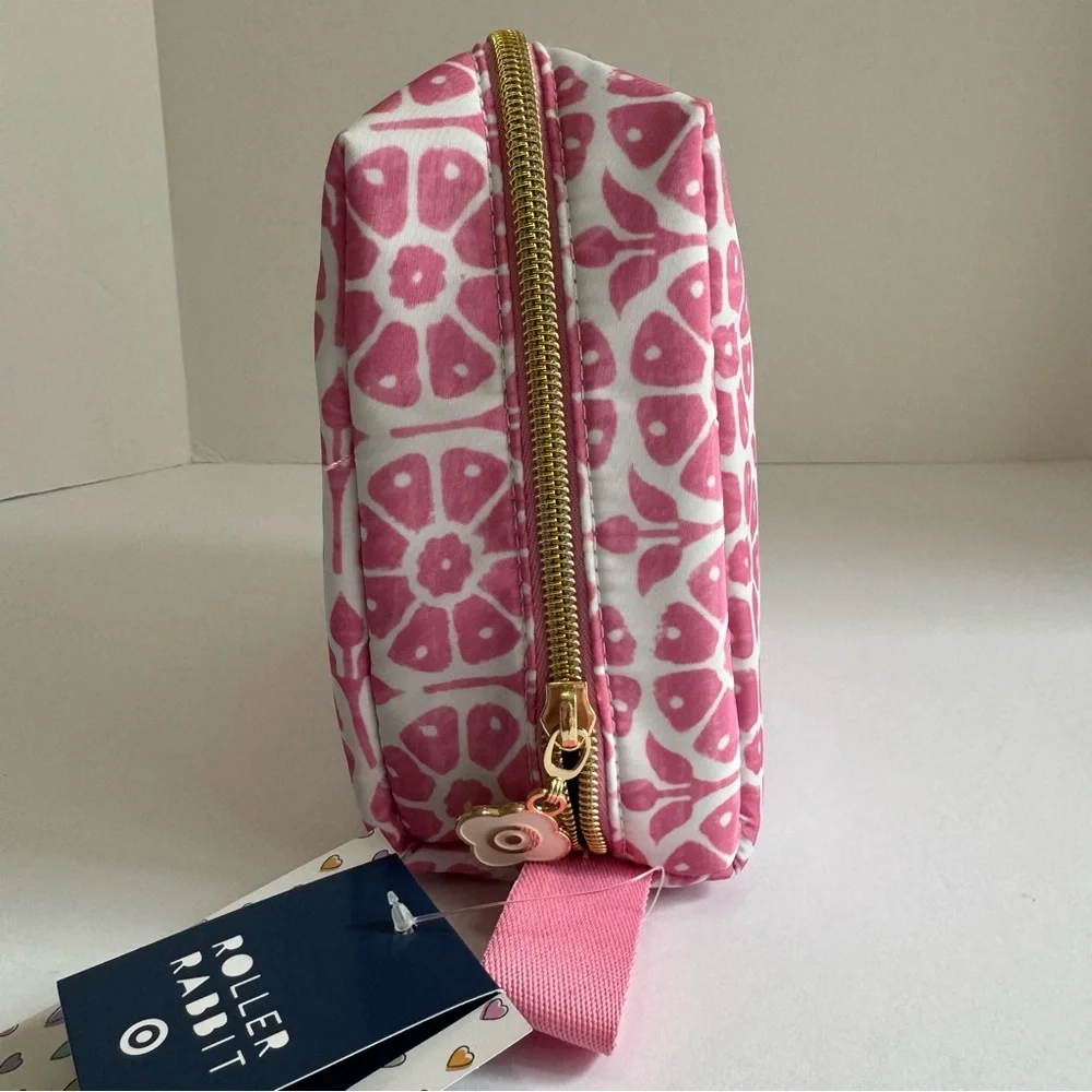 Roller Rabbit x Target Daisy Floral Pink Toiletry Bag NWT - Picture 4 of 9